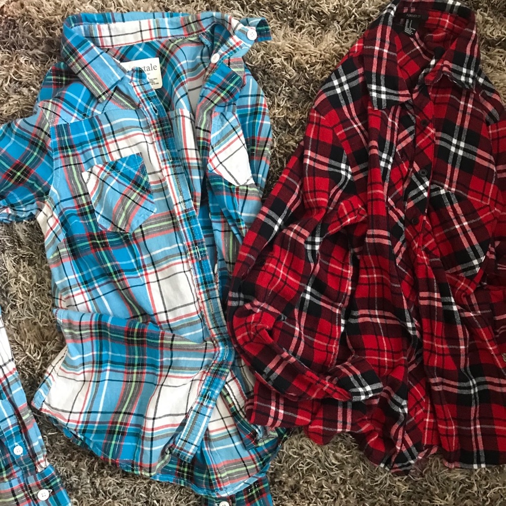 Flannel shirts